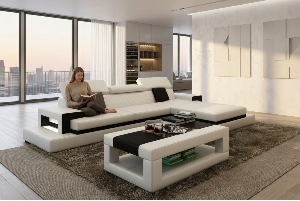 Sofas, corner sofa, leather sofa, upholstery, living landscape, couch, sofa, corner suite.