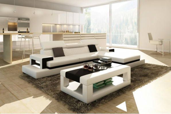 Sofas, corner sofa, leather sofa, upholstery, living landscape, couch, sofa, corner suite.