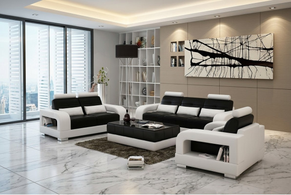 Leather sofa couch sofa set 3+2 set design modern sofa seater sets