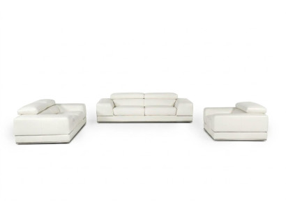 Leather sofa couch living landscape 3+1+1 new set sofa sofa set