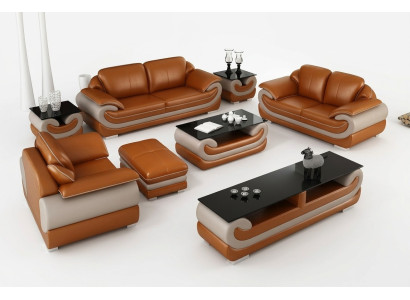 Leather Sofa Couch Living Area 3+2 Seater Suite Design Modern Sofa xlfurniture.co.uk