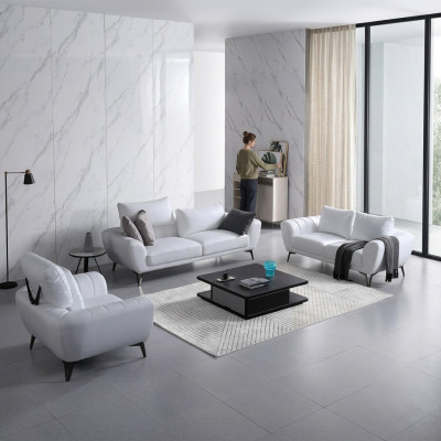 Leather sofa couch living area 3+2 seater suite design modern sofa