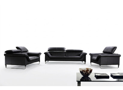 Leather sofa couch living landscape 3+2 seater set design modern decorative sofa