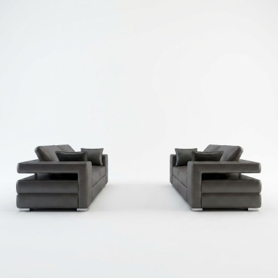 Leather sofa living landscape 3+2 seater suite design modern sofa couch