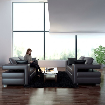 Complete set sofa suite 3+1+1 seats designer living landscape 3-piece