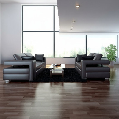 Complete set sofa suite 3+1+1 seats designer living landscape 3-piece