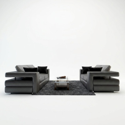 Complete set sofa suite 3+1+1 seats designer living landscape 3-piece
