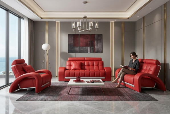 Sofa set 3+2+1 seater set design sofas upholstery couches leather modern