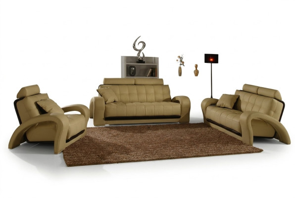 Leather Sofa Living Area 3+2 Seater Set Design Modern Sofa Leather Set