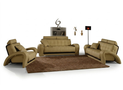 Leather Sofa Living Area 3+2 Seater Set Design Modern Sofa Leather Set