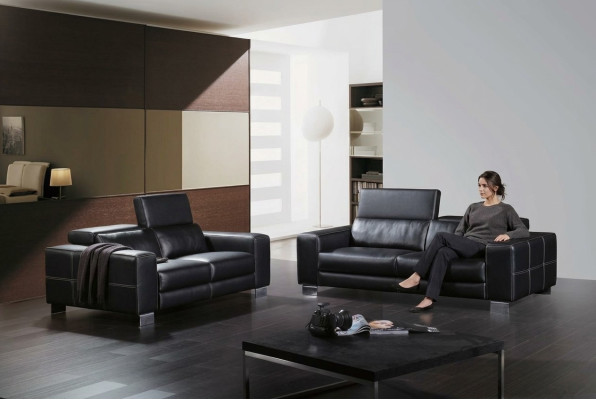 Leather sofa set couch living area 3+2 seater ensemble decorative design modern sofa