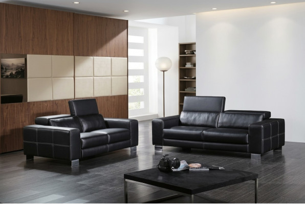 Leather sofa set couch living area 3+2 seater ensemble decorative design modern sofa