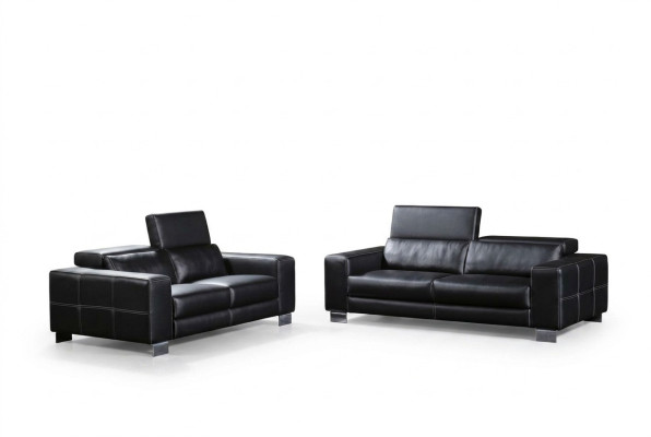 Leather sofa set couch living area 3+2 seater ensemble decorative design modern sofa