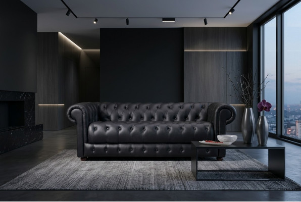 Chesterfield Sofa Couch Upholstered Designer 3-Seater Suite Sofas New