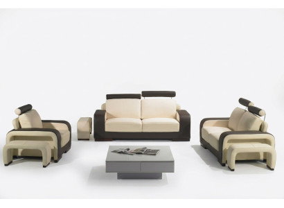 Leather sofa set 3+2+1 seater set decorative suite upholstered sofa couch