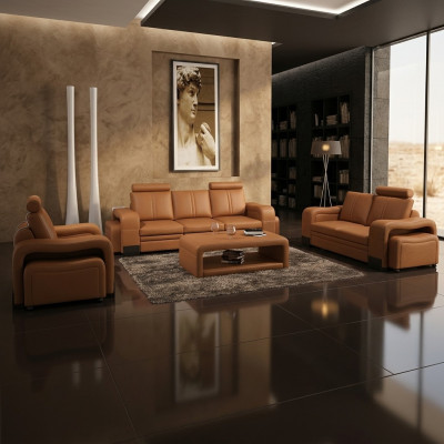 Leather sofa set 3+2+1 seater decoration set upholstery sofa couch