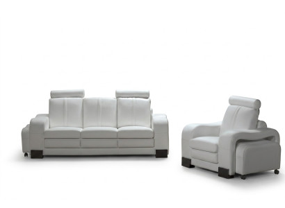 Sofa 3-seater leather sofa couch TV armchair upholstered sofa lounge sofa