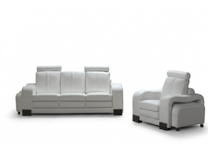 Sofa 3-seater leather sofa couch TV armchair upholstered sofa lounge sofa
