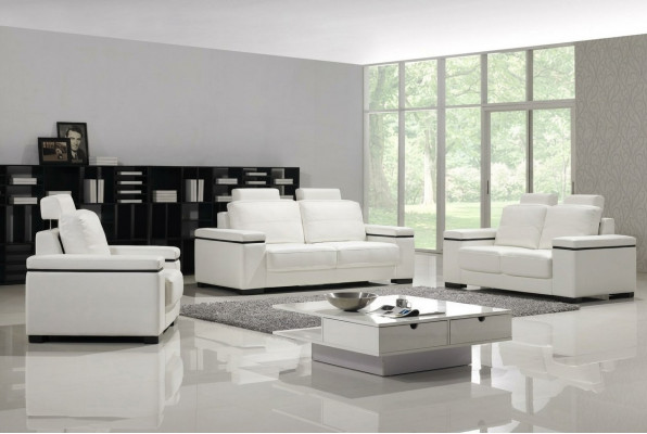 Sofa set 3+2+1 seater design sofas upholstered leather relax couches