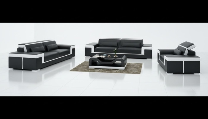Sofa 2-seater upholstery designer couches sofas suite NEW leather sofa