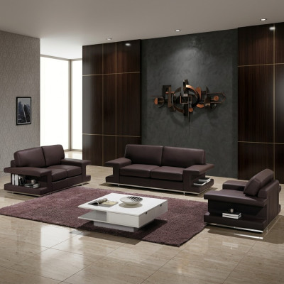 Leather sofa living landscape 3+2+1 seat suite design couch modern sofa