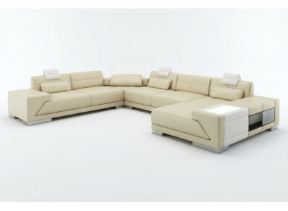 XXL BIG Living Landscape U-Shape Corner Sofa Sofa Couch Upholstery Set