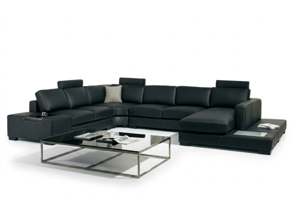 Leather sofa designer sofa U-shaped living landscape couch decor upholstery corner sofa