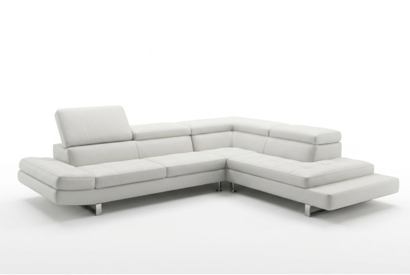 Modern leather corner sofa L shape upholstered designer corner suite