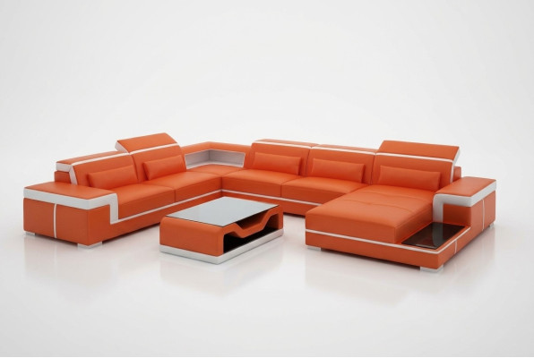 Sofa Couch Upholstery Set Living Landscape Design Corner Sofa Leather New