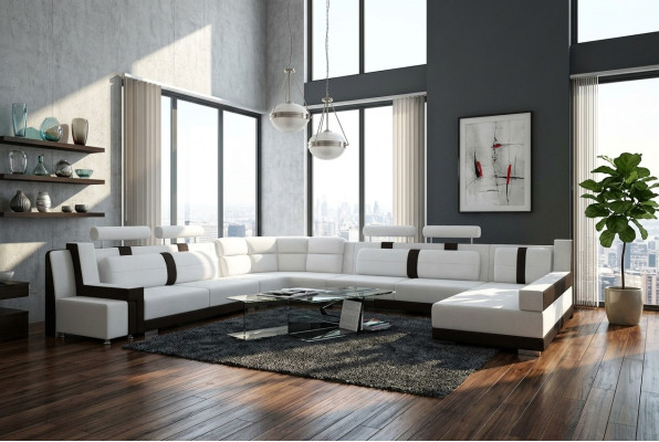 U-shaped sofa set couch upholstery suite living landscape design