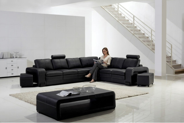 Sofa set seating area upholstery suite living landscape corner sofa stool