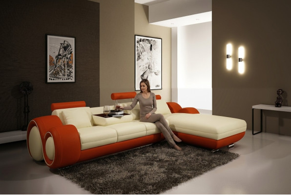Rounded corner sofa couch modern seat cushions sets living landscapes