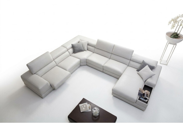 Relax sectional U-shaped corner sofa, couch, leather sofa set
