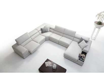 Relax sectional U-shaped corner sofa, couch, leather sofa set