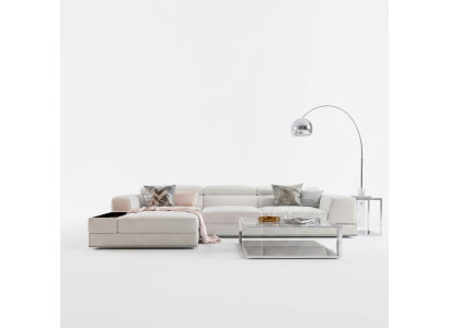 Leather sofa couch corner sofa corner padding seat set decoration living landscape