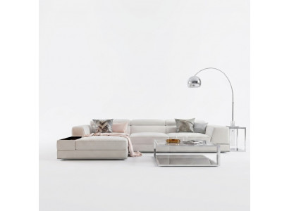 Leather sofa couch corner sofa corner padding seat set decoration living landscape