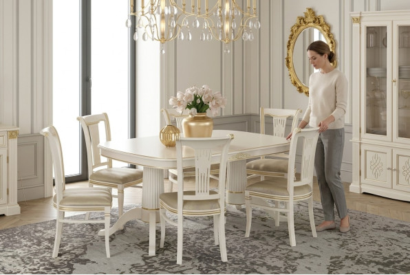 Dining group room chair tables set 4 chairs + table furniture solid wood seat cushion new