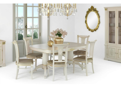 Dining group room chair tables set 4 chairs + table furniture solid wood seat cushion new