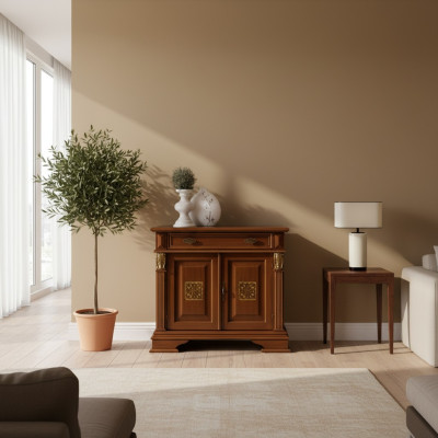 Classic wall cabinet sideboard wooden buffet showcase luxury cabinet furniture