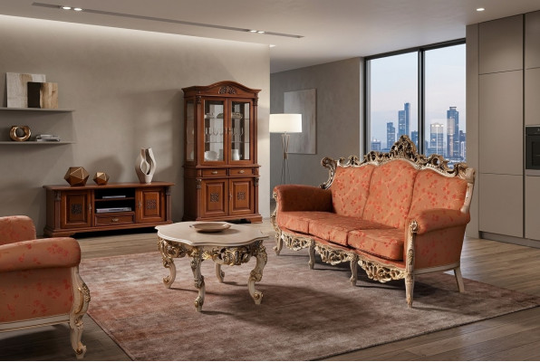 Designer 321 seater sofa set upholstery Italian furniture sofa solid wood