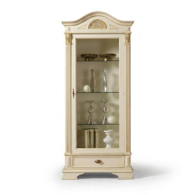 Corner display cabinet glass cupboard living room showcase 1-door showcase baroque rococo new