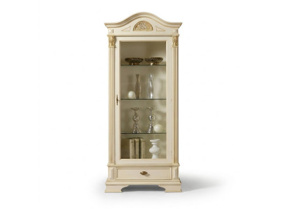 Corner display cabinet glass cupboard living room showcase 1-door showcase baroque rococo new