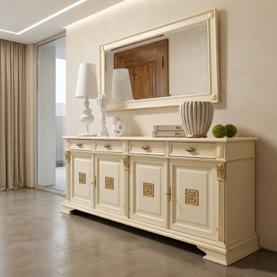 Large buffet sideboard cabinet Baroque Rococo sideboard