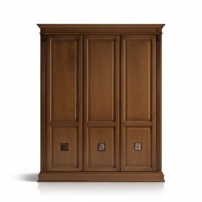 Wardrobe Bedroom Solid Wood Cabinet Antique Style Baroque Rococo Cabinets New