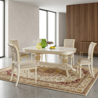 Baroque Rococo style furniture dining table tables dining room decor set table