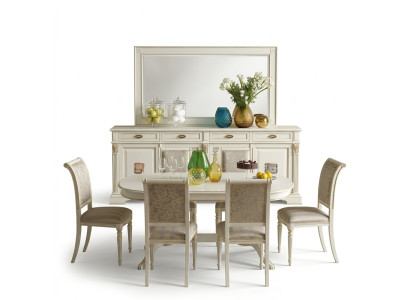 Dining set dining table 6 x chair set set furniture table classic dining group 7-piece solid wood