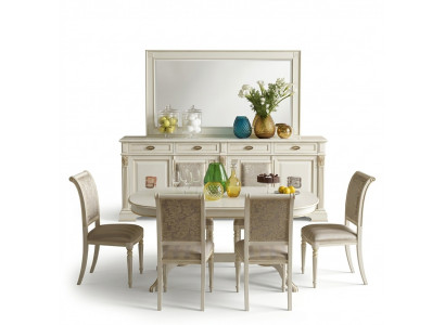 Dining set dining table 6 x chair set set furniture table classic dining group 7-piece solid wood
