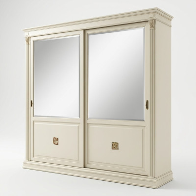 Noble wardrobe luxury sliding doors design bedroom cabinets clothes solid wood new