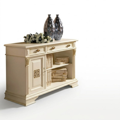 Italian designer furniture antique - wooden bar sideboard cabinet dresser
