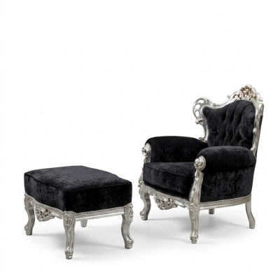 Elegant armchair couch sofa padding TV armchair baroque rococo luxury